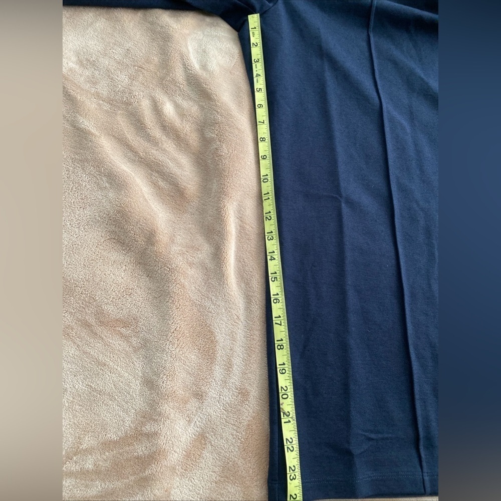 Garnet Hill Comfort Cropped Wide Leg Dark Blue Pants Sz XL.(J-8) - Picture 6 of 11